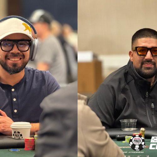 Los Mexicanos Oscar Avellaneda y Miguel Jiménez son parte de los 5 latinos en la mesa final del WSOP Daily #322