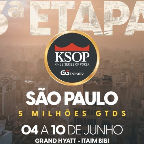 KSOP GGPoker 2025 -3ª Etapa | 4 al 10 de junio – São Paulo, Brasil