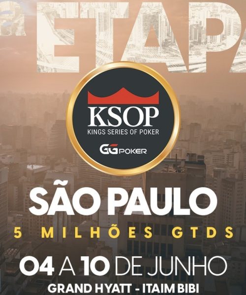 KSOP GGPoker 2025 -3ª Etapa | 4 al 10 de junio – São Paulo, Brasil