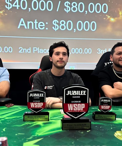 ¡Diego Ponce se Corona Campeón del Highroller del Festival Jubilee 6M en Monterrey!