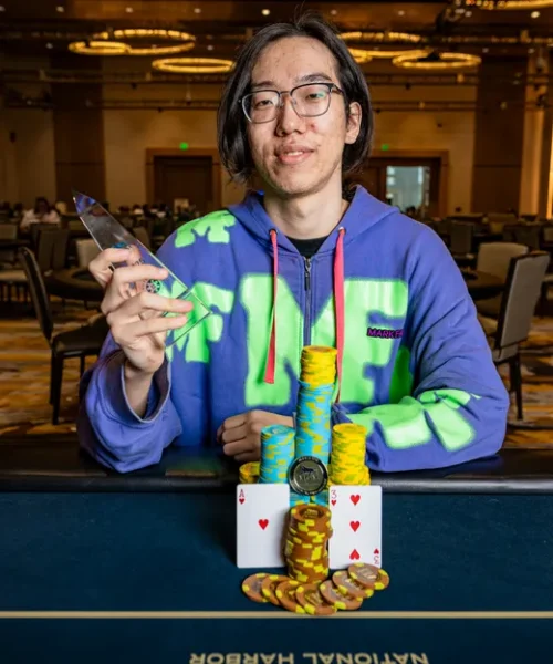 Haoyu Wang sorprende y se lleva el High Roller de $4K en el Potomac Poker Open