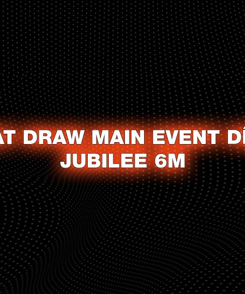 ¡Listo el Seat Draw para el Día 2 del Main Event del Festival Jubilee 6M!
