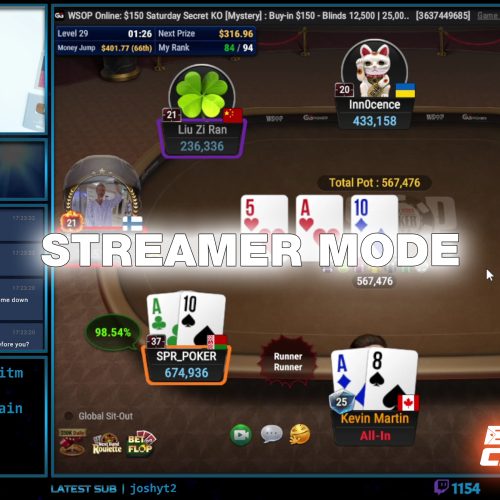 Streamer Mode de GGPoker: 100% Cashback para creadores de contenido