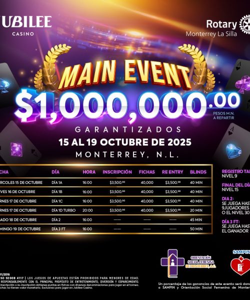El Jubilee saluda los días del otoño con grandes citas de carácter solidario en Monterrey