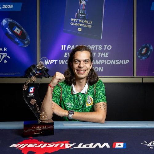 Crespo aportó el cuarto boomerang de campeón a la notoria campaña mexicana en el WPT Australia