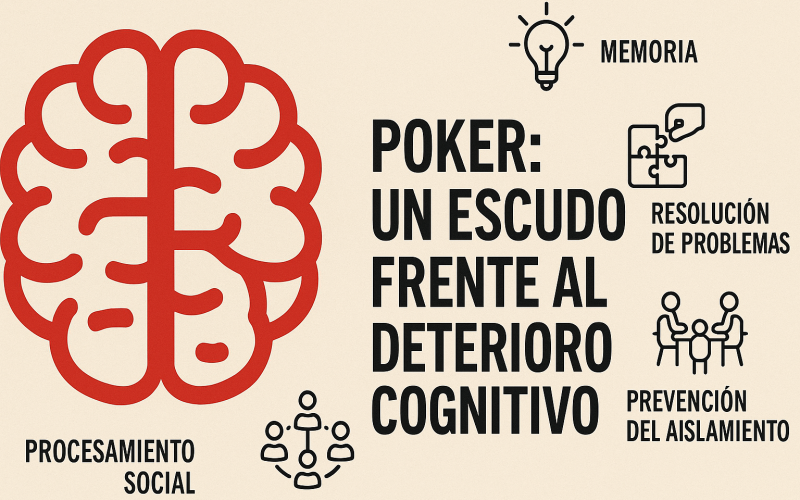 El poker podría ser una forma de terapia para frenar el deterioro cognitivo