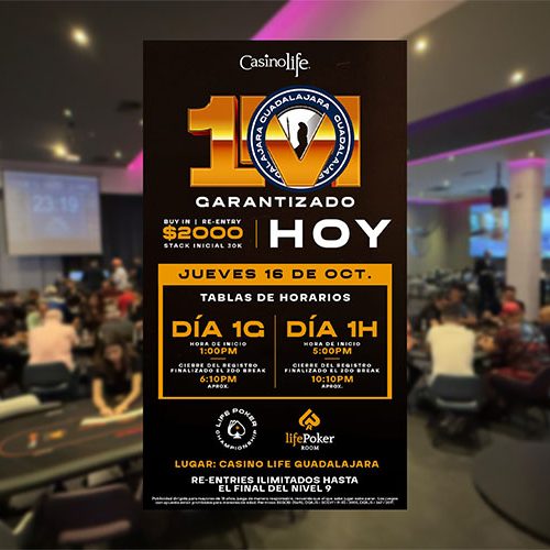 El 1M Garantizado de Guadalajara sigue creciendo | 14 nuevos clasificados rumbo al Día 2