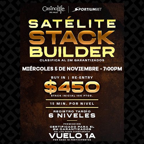 Nuevo clasificado al 2M garantizado en Casino Life del Valle