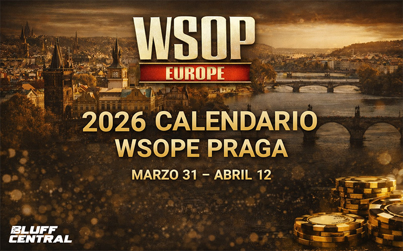 WSOPE Praga 2026 | calendario completo, 15 brazaletes y un Main Event con €10M garantizados