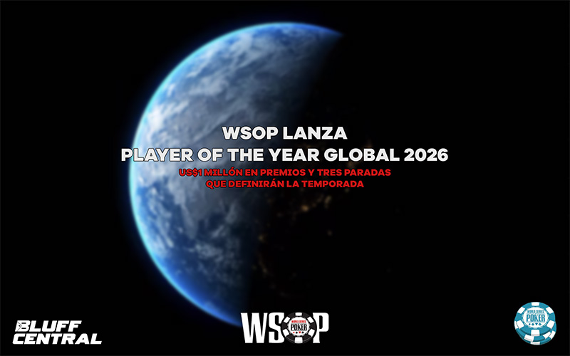 WSOP lanza la carrera global Player of the Year 2026 con US$1 Millón en premios y un calendario histórico