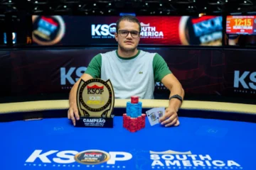 Serrano estuvo en la cima de un podio en el que se habló español, en el marco de las KSOP South America