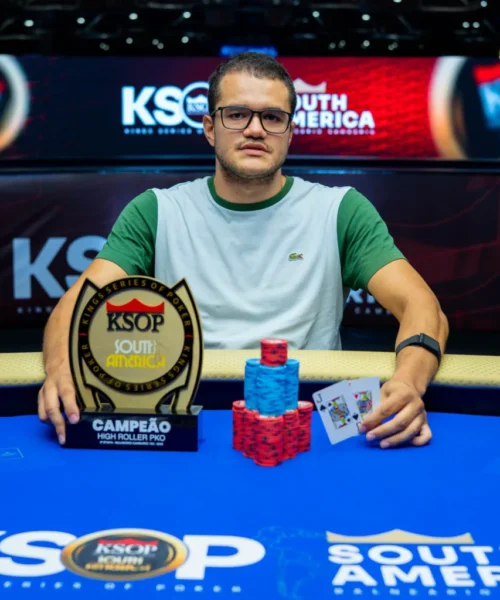 Serrano estuvo en la cima de un podio en el que se habló español, en el marco de las KSOP South America