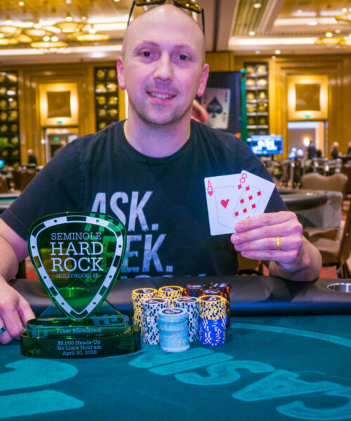 Yunis se sumó a la gran campaña latinoamericana en el Seminole Hard Rock Poker Showdown, con un título por la vía del Heads Up