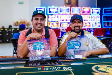 Tapia y Aguilar compartieron el liderato en el vuelo inicial del Mini High Roller PKO, en el Nuevo Vallarta Tour