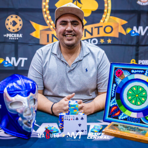 Tapia encontró en el PLO el festejo que había aplazado en el Mini High Roller, en el tour de la Riviera Nayarita