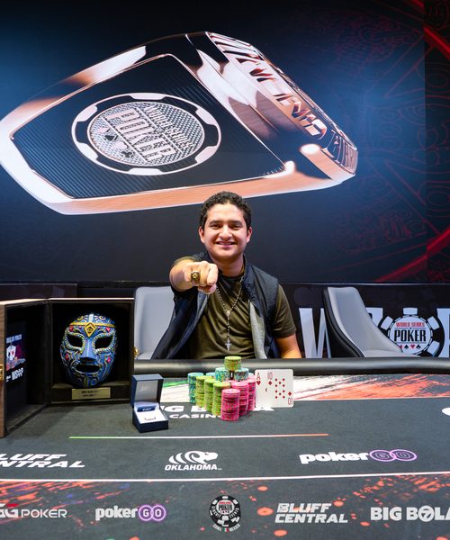 Campos se calzó el anillo del Mini Main Event del WSOP-C México, con una gran remontada en la mesa final