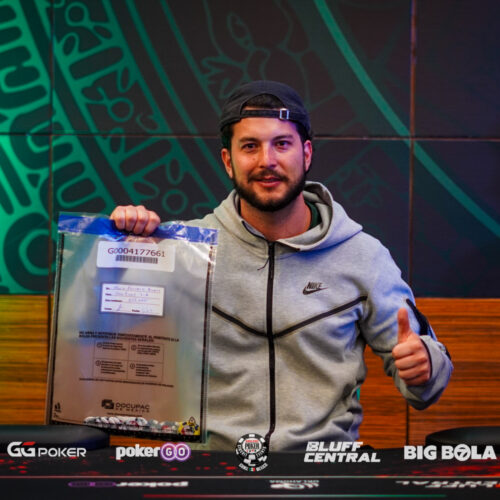 Mario trepó la Escalera hacia el liderato en el despegue del torneo central del WSOP-C México