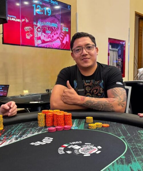 Guzmán y Hadweh pusieron el ritmo en la jornada inicial del Mini Main Event en el WSOP-C México